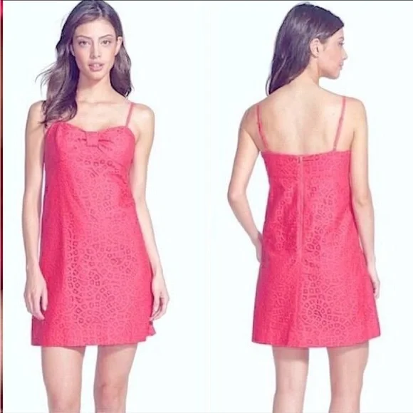hot pink eyelet dress ASOS EDITION button front tiered eyelet maxi dress in bright pink